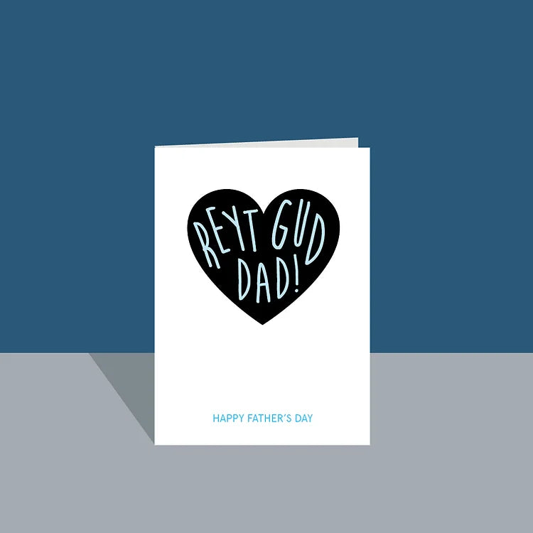 Reyt Gud Dad! - Yorkshire Father's Day card - JAM Artworks