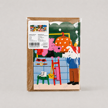 Load image into Gallery viewer, Greetings Card - Gardening Allotment Big Concertina Card - Studio Boketto