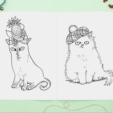 Load image into Gallery viewer, Cats in Hats Colouring Book - Jo Clark Design - Cat Lovers