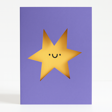 Load image into Gallery viewer, Greeting Card - Die Cut Happy Star - Congratulations / Well Done /Graduation - Rumble Cards
