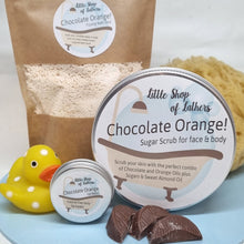 Load image into Gallery viewer, Chocolate Orange Festive Bath Fizz - Little Shop of Lathers - handmade bath treat - Christmas gift ideas