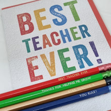 Load image into Gallery viewer, Pencil Set - Thank you Teacher - Teacher Gift Idea