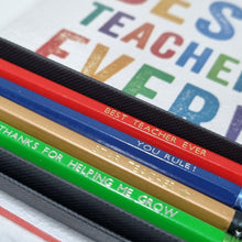 Load image into Gallery viewer, Pencil Set - Thank you Teacher - Teacher Gift Idea