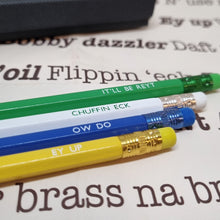 Load image into Gallery viewer, Pencil Set - Yorkshire Sayings - Yorkshire Gift Idea