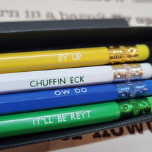 Load image into Gallery viewer, Pencil Set - Yorkshire Sayings - Yorkshire Gift Idea