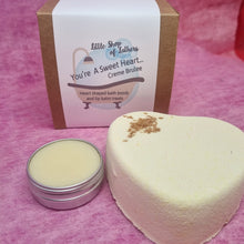 Load image into Gallery viewer, You're a Sweet Heart - Creme Brulee - pampering bath and body gift set - Little Shop of Lathers
