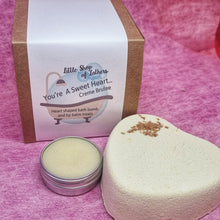 Load image into Gallery viewer, You're a Sweet Heart - Creme Brulee - pampering bath and body gift set - Little Shop of Lathers