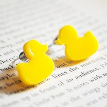 Load image into Gallery viewer, Duck Stud Earrings - Acrylic Earrings - Silly Loaf