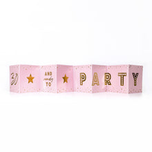 Load image into Gallery viewer, 30th Birthday Card - Mini Concertina Fold-Out Banner - Coulson Macleod