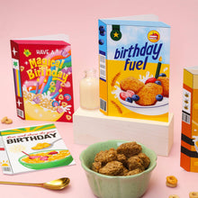 Load image into Gallery viewer, Greetings Card - Magical Rainbow Lucky Cereal Box Birthday Card - Ricicle