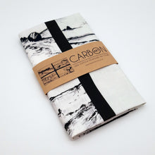 Load image into Gallery viewer, Tea Towel - Yorkshire Landmarks - Pencil Drawn Illustration - Carbon Art