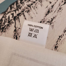 Load image into Gallery viewer, Tea Towel - The 3 Peaks - Three Peaks - Pencil Drawn Illustration - Carbon Art