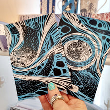 Load image into Gallery viewer, Notebook - A6 - Otters - Rach Red Designs