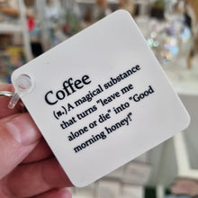 Load image into Gallery viewer, Dictionary Definition Keyrings - Sarcastic gifts, lots of sayings! - The Crafty Little Fox