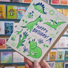 Load image into Gallery viewer, Happy Birthday - Dinosaurs - greetings card - OHHDeer