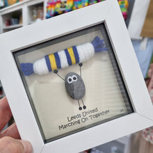 Load image into Gallery viewer, Leeds United Pebble Art Frame - Marching On Together - Pebbled19 - Football Fans