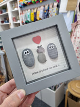 Load image into Gallery viewer, Dog Pebble Art Frame  - Home is where my dog is - Pebbled19