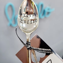 Load image into Gallery viewer, Love Coffee - stamped teaspoon - Dollop and Stir