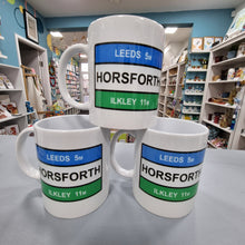 Load image into Gallery viewer, Mug - Horsforth Road Sign Mug - Fred & Bo - Yorkshire Gifts