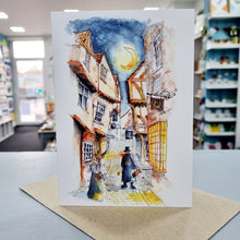 Load image into Gallery viewer, Greetings Card - The Shambles, York - Yorkshire Art - Tim Gomersall Art & Illustration