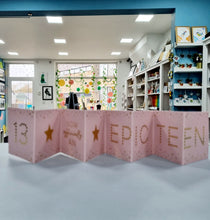 Load image into Gallery viewer, 13th Birthday Card - Mini Concertina Fold Out Banner Card - Coulson Macleod