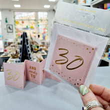 Load image into Gallery viewer, 30th Birthday Card - Mini Concertina Fold-Out Banner - Coulson Macleod