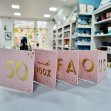 Load image into Gallery viewer, 50th Birthday Card - Mini Concertina Fold-Out Banner - Coulson Macleod