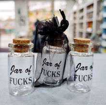 Load image into Gallery viewer, Little Jars of Joy - Sweary Mini bottle - Fresh out of F*cks - Jar of F*cks - Mini keepsake
