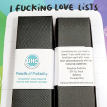 Load image into Gallery viewer, Pencil Set - Pencils of Profanity - Sweary Pencils