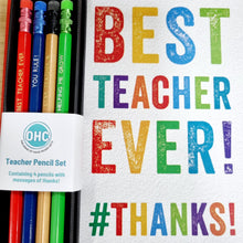 Load image into Gallery viewer, Pencil Set - Thank you Teacher - Teacher Gift Idea