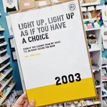 Load image into Gallery viewer, Song Lyrics Print - Run - Snow Patrol - JAM Artworks