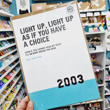 Load image into Gallery viewer, Song Lyrics Print - Run - Snow Patrol - JAM Artworks