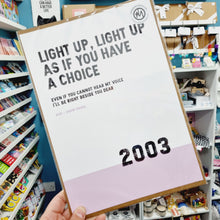 Load image into Gallery viewer, Song Lyrics Print - Run - Snow Patrol - JAM Artworks