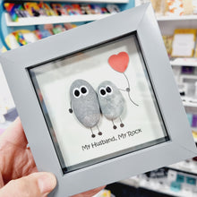 Load image into Gallery viewer, My Husband, My Rock - Pebble Art Frame - Pebbled19