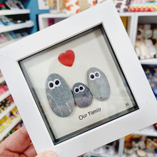 Load image into Gallery viewer, Our Family - Pebble Art Frame - Pebbled19