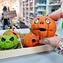 Load image into Gallery viewer, Pumpkin - Polymer Clay - Halloween Keepsake Decoration - Pins and Noodles