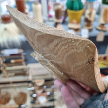 Load image into Gallery viewer, Wood Turned Flat Bowl - Oak - What Wood Claire Do?