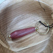 Load image into Gallery viewer, Wood turned Key Rings - What Wood Claire Do?