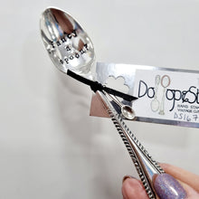 Load image into Gallery viewer, Fancy a spoon - stamped teaspoon - Dollop and Stir