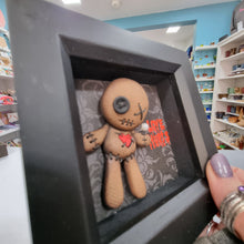 Load image into Gallery viewer, Voodoo Doll Frame - Love Hurts - Pins and Noodles - Polymer Clay Art