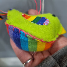 Load image into Gallery viewer, Bird - Rainbow Felt Bird Decoration - Lots of Colours - Quirky Threads Art
