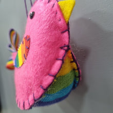 Load image into Gallery viewer, Bird - Rainbow Felt Bird Decoration - Lots of Colours - Quirky Threads Art
