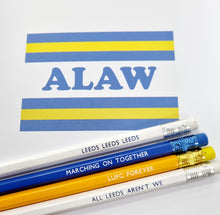Load image into Gallery viewer, Pencil Set - Leeds Leeds Leeds! - LUFC - Leeds United fans