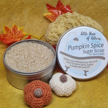 Load image into Gallery viewer, Pumpkin Spice Sugar Scrub - Natural Body Exfoliator - Seasonal Body Treat - Little Shop of Lathers