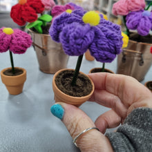 Load image into Gallery viewer, Mini Crochet Flower in Pot - Lots of colours - Best Efforts