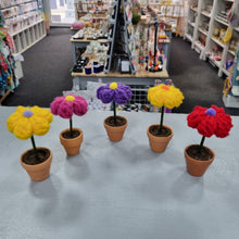 Load image into Gallery viewer, Mini Crochet Flower in Pot - Lots of colours - Best Efforts