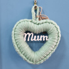 Load image into Gallery viewer, Mum Heart Wreath - Crochet Wreath - Lots of colours - Best Efforts