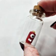 Load image into Gallery viewer, Mini Monsters - Mini polymer clay monster in bottle - Luuce Creates