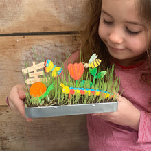 Load image into Gallery viewer, Make Your Own Mini Beasts Garden - Wooden Crafting Kit - Grow Your Own - Kids Activities - Cotton Twist