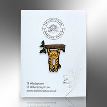 Load image into Gallery viewer, Enamel Pin - Hang In There Cat Tiger Cat Pin Badge - The Little Pin Co